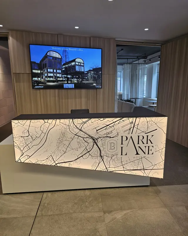 Accueil du bâtiment Park Lane à Diegem, lieu des formations La Méthode Puzzle